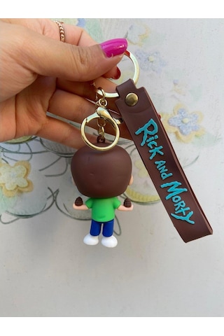 Piraye Gift Rick And Morty Silikon Anahtarlık Çanta Süsü-morty-1698