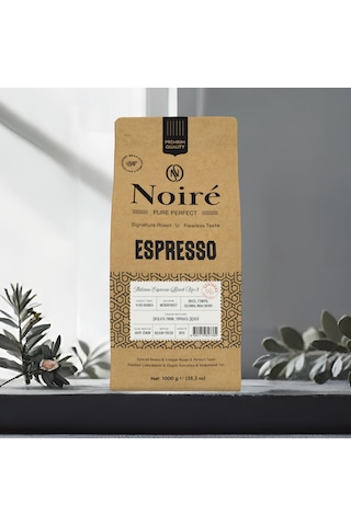 Noire Italiano Espresso Blend 3 1000g %100 Arabica Blend Çekirdek