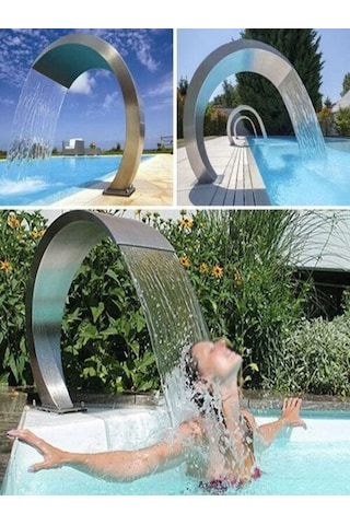 DEV PASLANMAZ 400x800 mm Kobra Model Havuz Şelale AISI 304 Kalite