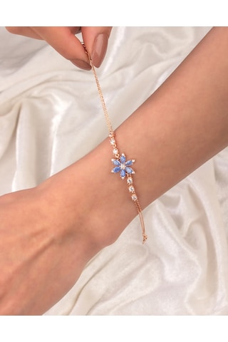 925 Ayar Gümüş Nergis Çiçeği Bileklik N11.3486