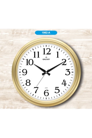 Galaxy 1962-A Premium Büyük Büro Altın Renk Duvar Saati 46 Cm Altın Galaxy 1962-A Premium Büyük Büro Altın Renk Duvar Saati 46 Cm Altın