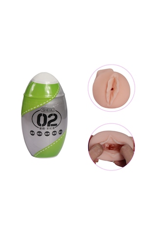 Truva Shop Mini Masturbator Yeşil Renkli Cep Vajinası Egg Mastürbatör