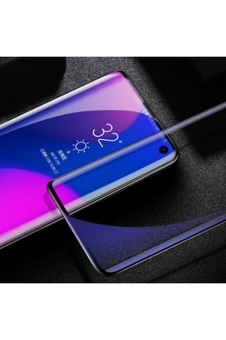 Samsung Galaxy S10e İle Uyumlu Şeffaf Esnek Kavisli Ekranı Tam Kaplayan Pet Ekran Koruyucu