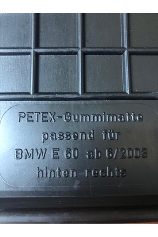 Bmw E60 Lastik Paspas Siyah Takım Petex Pt16510