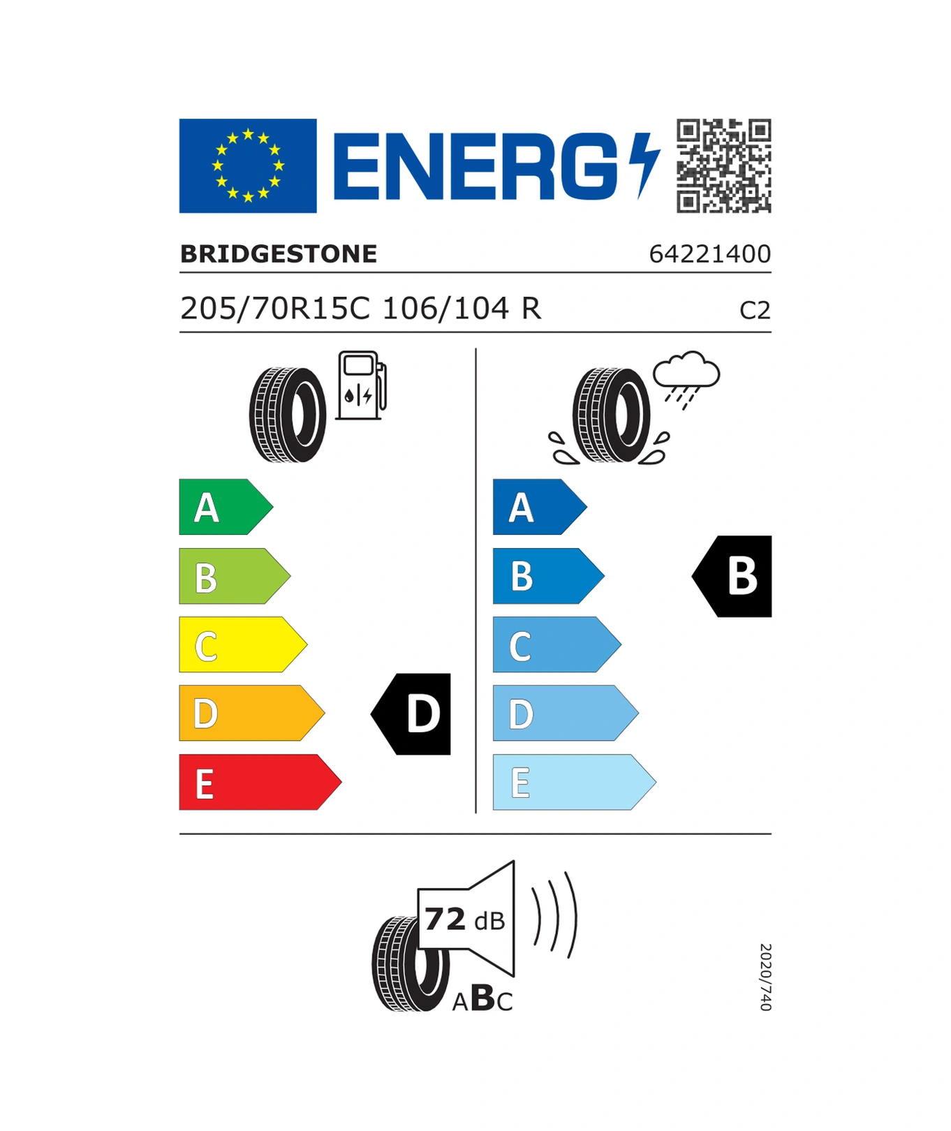 Bridgestone 205/70R15C 106/104R R660 Duravis Yaz Lastiği 2025