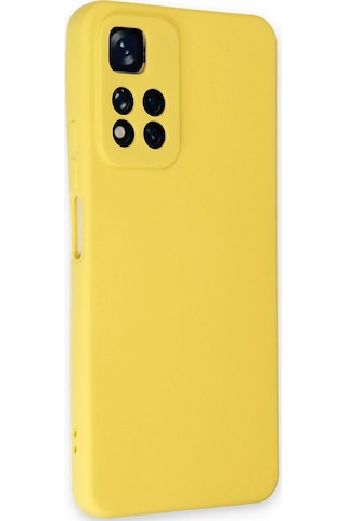 Gld-spt- Newface Xiaomi Redmi Note 11 Pro Plus 5g Kılıf Nano İçi Kadife Silikon - Sarı