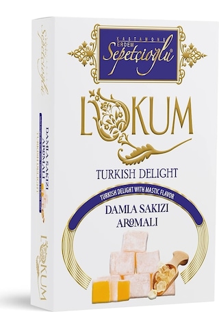 Erdem Sepetçioğlu Damla Sakızı Aromalı Lokum 270 G Erdem Sepetçioğlu Damla Sakızı Aromalı Lokum 270 G