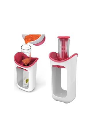 Bebek Püresi Üreticisi, Verimli, Basit, Kolay, Güvenli, Manuel Bebek Maması Blender Kırmızı