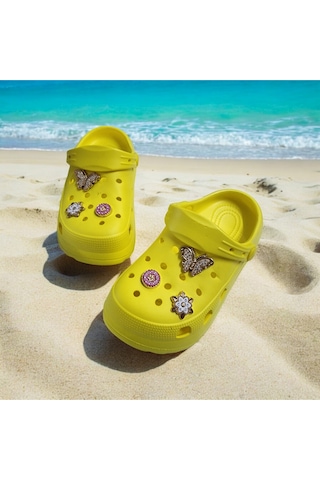 Çocuk Günlük Taş Sticker Detaylı Eva Plaj Terliği 001