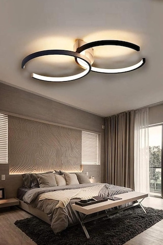 Legacy Duru Modern Tasarım Eskitme Renk Salon Mutfak Hol Beyaz Led 2 Li Avize Eskitme 55 X 35 Diğer