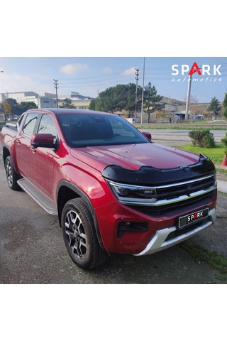 Volkswagen Amarok 2023- Yılı Ve Sonrası Uyumlu Yarasa Kaput Rüzgarlığı Siyah