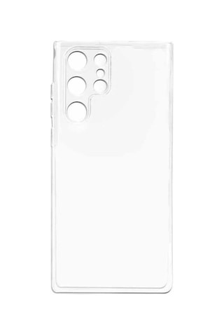 Bzontech Samsung Galaxy S22 Ultra Uyumlu Kamera Korumalı 3D Şeffaf Silikon Kılıf