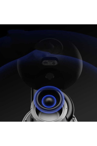 Soaiy E19 Taşınabilir Kablosuz Bluetooth Hoparlör Led Işıklı Dijital Saat FM Radyo Hafıza Kartı - ZORE-219037