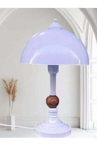 Piedre Sıvama Metal Abajur Beyaz Beyaz