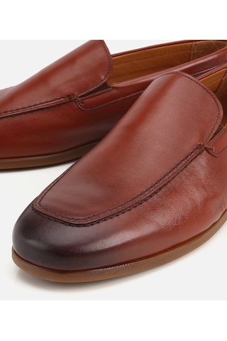 Hotiç Erkek Deri Taba Yumuşak Dokulu Klasik Loafer