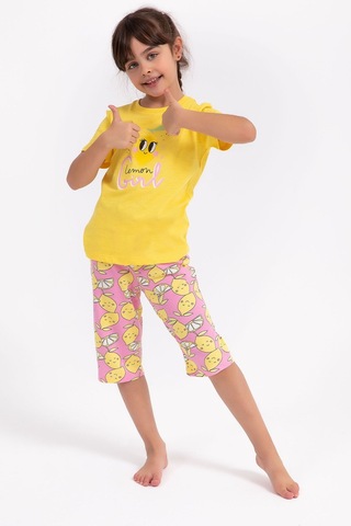 Arnetta Lemon Girl Sarı Kız Çocuk Kapri Takım 5274-28979 Sarı