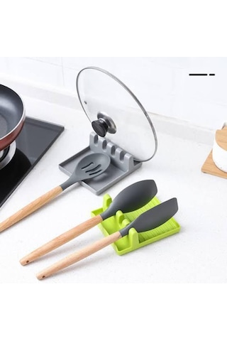 Periboia Çok Amaçlı Kaşık Altlığı Kepçe Altlığı Kapak Tutucu Çok Renkli