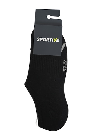 Sportive Spt Unisex Siyah İkili Sneaker Çorabı 25yuc007-syh