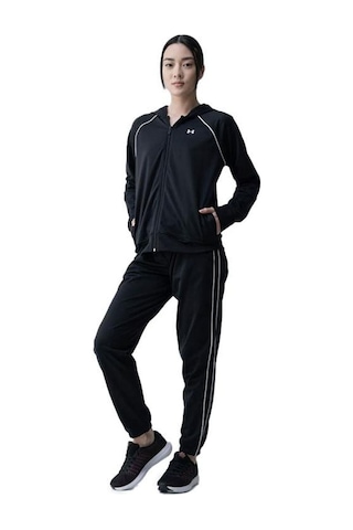 Under Armour Rival Tricot Tracksuit Hd Kadın Eşofman Takımı 6001966-001 Siyah