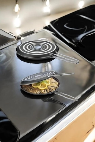 Şahane İkiz Gözleme Balık Tavası 32cm Siyah