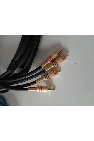El Yapımı Amfi Rca Ses Kablosu 2 Metre - Parazit Yapmaz Güzel Ses