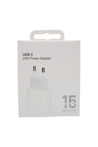 Rio Tech Usb-c 25w Power Adapter Typce-c Girişli iPhone Uyumlu 15 Pro Max Şarj Adaptörü