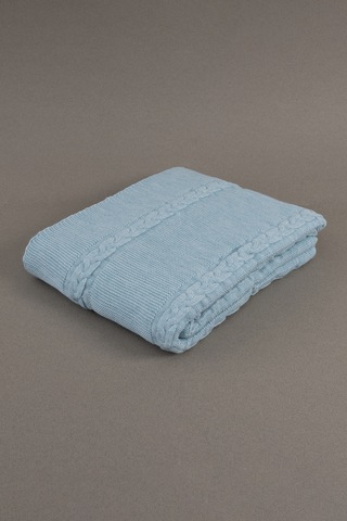 Trenza Mavi Çift Kişilik Battaniye 200x220 15045 Mavi