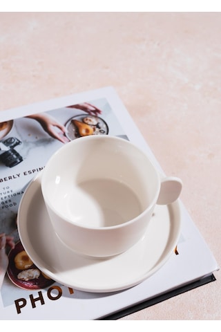 The Mia Cotta Limoges Çay Fincanı Beyaz 250 Ml