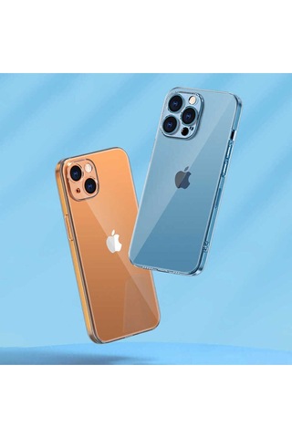 Apple Uyumlu iPhone 13 Pro Max Kılıf Şeffaf Sert Pc Zore Vayt Kapak Renksiz