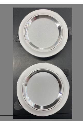 6 W Sıva Altı Cob Led Beyaz-krom Kasa Spot Gömme Tavan Armatürü 3 Renk Ct-5257 10 Adet Diğer