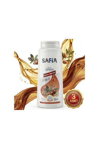 Safia Kapalı Saçlar Şampuan 3x650 Ml Tüm Saçlar