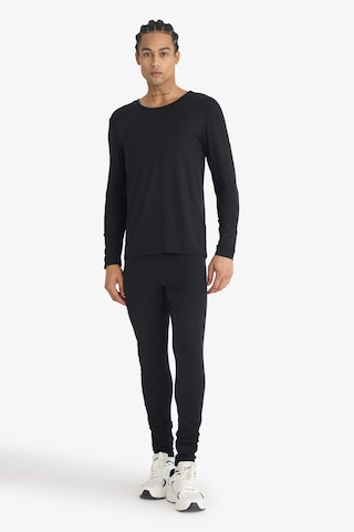 Defacto Slim Fit Dar Kesim Bisiklet Yaka Uzun Kollu Üst G2561ax25wnbk27 Siyah-bk27