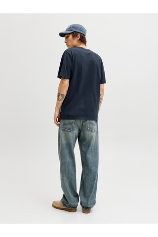 Jack & Jones Caleb Erkek Lacivert Tişört 12293019-skyc