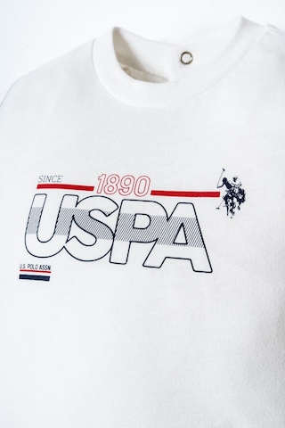 U.s. Polo Assn. Erkek Bebek Beyaz Şort Takım Usb2908-c-v1 Beyaz
