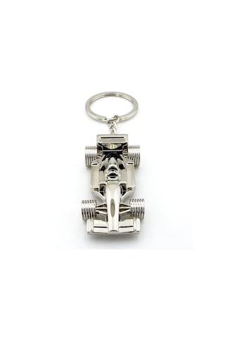 Solfera Formula 1 F1 Yarış Arabası Parlak Metal Anahtarlık Kc989