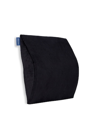 Visco Ortopedik Araç Bel Dayama Minderi 35x33x9 cm, Siyah