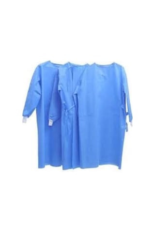 Tek Kullanımlık Hastane Doktor Önlük Mavi 50 Adet