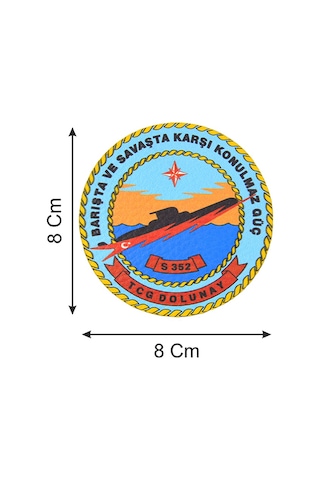 Tcg Dolunay - Cırt - Patch - Peç - Arma - 8 Cm Çok Renkli