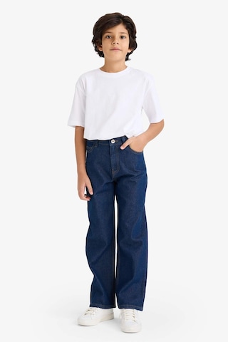 Defacto Erkek Çocuk Wide Leg Düz Paça Jean Pantolon F9384a826smnm34 Mavi-nm34