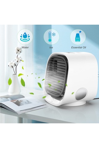 Jialan Masaüstü Hava Soğutucu Klima Fanı Küçük Kişisel Usb