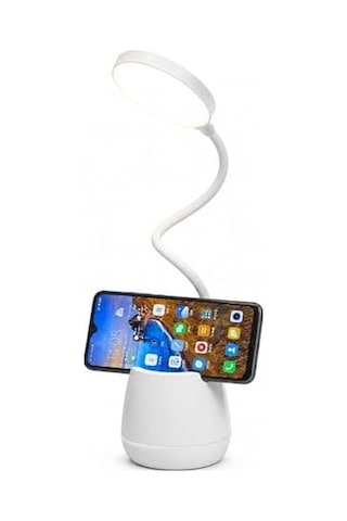 Masa Lambası Şarjlı Dokunmatik 24 Led Li, 3 Renk Modlu Ayarlanabilir Işık, Usb Şarjlı, Esnek Gövde, Modern Masa Ve Gece Lambası .