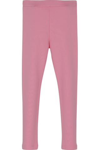 Lovetti Pembe Kız Çocuk Kışlık Tam Boy Düz Basıc Tayt Pembe