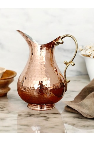 Modabakir Başucu Sürahisi Bakır 2 Litre