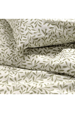 Ikea Sorgmantel Beyaz-yeşil 150x200/50x60 Cm Tek Kişilik Nevresim Seti Beyaz - Yeşil