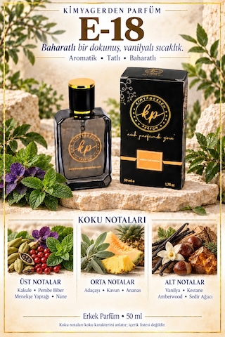 KP E-18 Erkek Parfüm EDP 50 ML