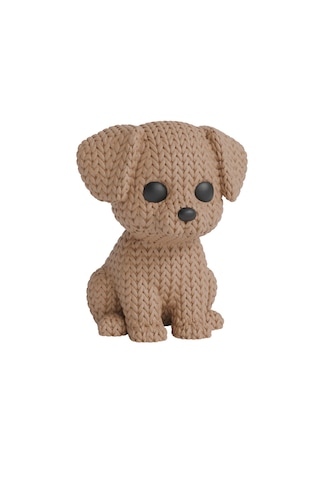 Örgü Model Sevimli Köpek Anahtarlık 3d Baskı Özel Tasarım Figür Çanta & Anahtar Aksesuarı Kahverengi