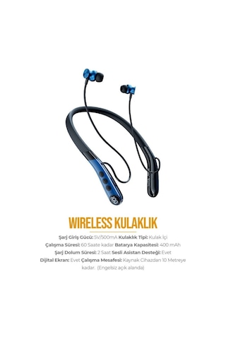 Azeada AZ-BN05 Bluetooth 5.2 Boyun Askılı Kulak İçi Kulaklık