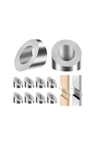 33 Açısal Pul 9 Mm, 8 Mm Tel Korkuluk Donanım Kiti, Merdiven Güvertesi Metal Ahşap Alüminyum Diğer