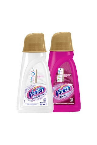 Vanish Kosla Oxi Action Gold Sıvı Leke Çıkarıcı Renkliler İçin 1 L + Beyazlar İçin 1 L