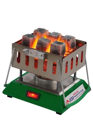 İksa Pratik Kullanım Elektrikli Nargile Köz Ocağı - Yeşil